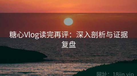 糖心Vlog读完再评：深入剖析与证据复盘