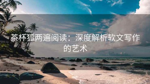 茶杯狐两遍阅读：深度解析软文写作的艺术