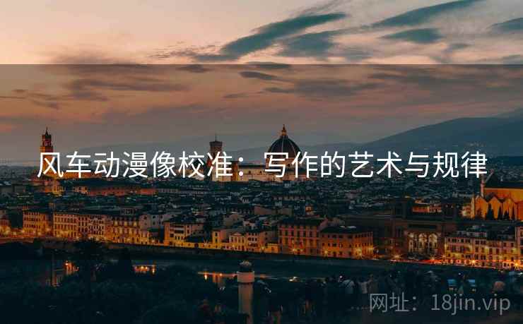 风车动漫像校准：写作的艺术与规律